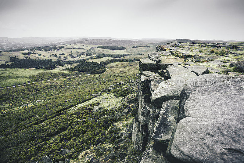 从Stanage Edge观看